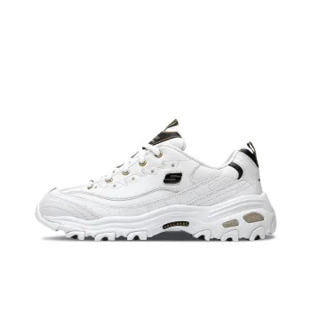 Skechers D'Lites Low Dad Shoes Gs White Women's
