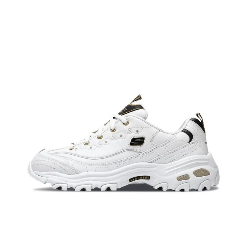 Skechers D'Lites Low Dad Shoes Gs White Women's-0
