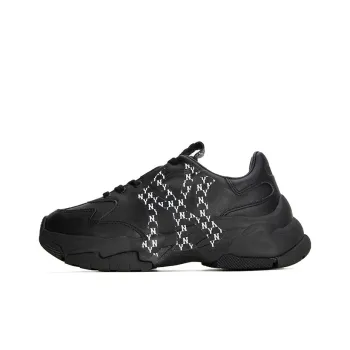MLB Big Ball Chunky Height Increasing Low Top Chunky Sneakers Unisex Black