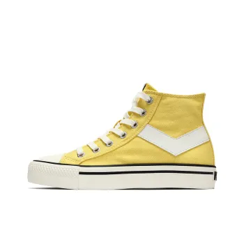 PONY Shooter Anti Slip Wear Resistant High Top Canvas Shoes Women's Yellow