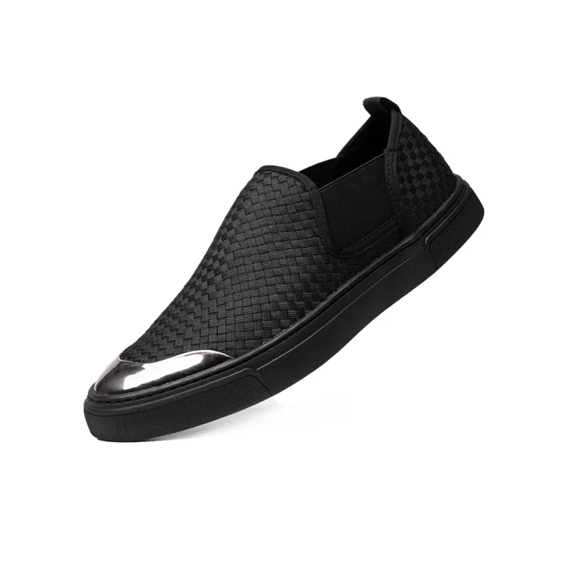 YEDANI Low Top Canvas Shoes Men's Black-1