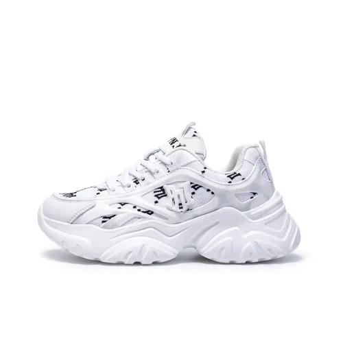 Pnj Anti Slip And Wear Resistant Height Increasing Low Top Chunky Sneakers Women's White