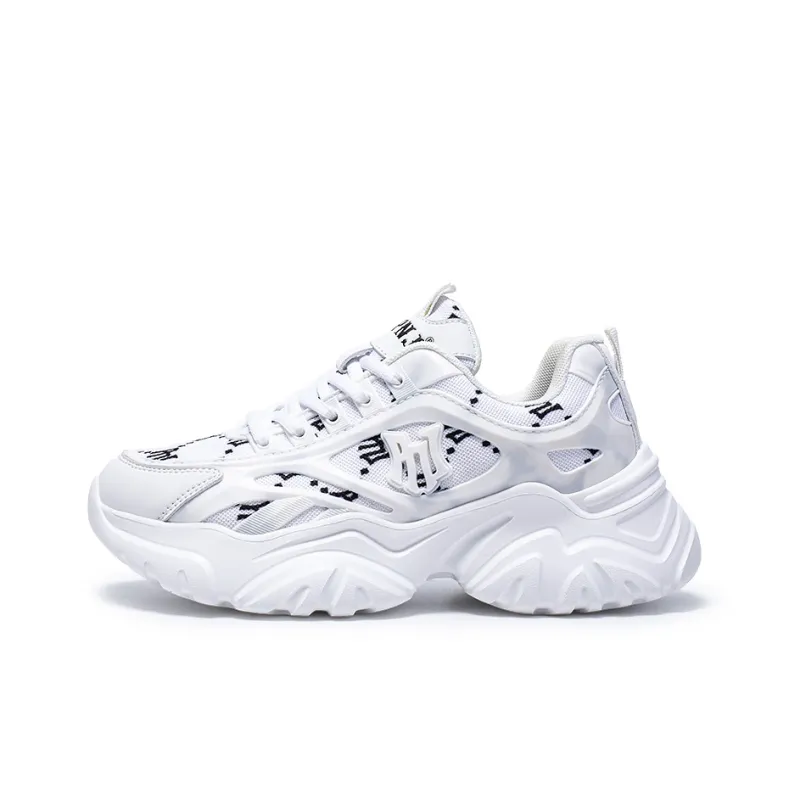 Pnj Anti Slip And Wear Resistant Height Increasing Low Top Chunky Sneakers Women's White-0