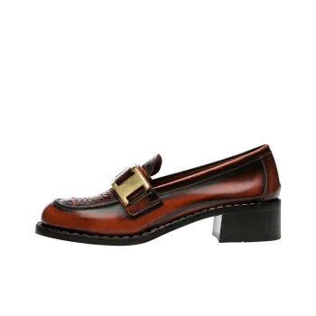PRADA Woven 40mm Loafers 'Brown' Women's
