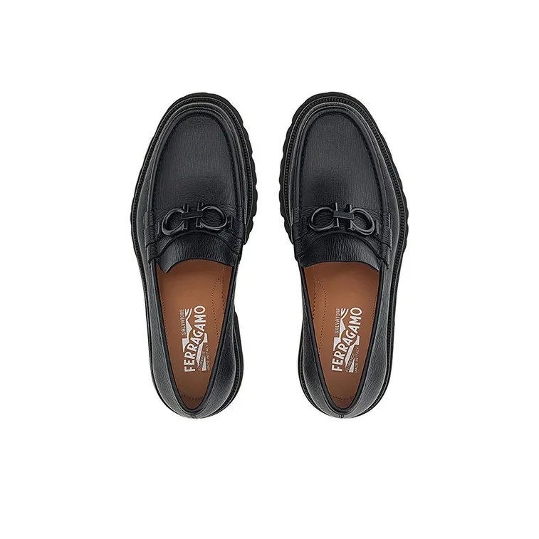 FERRAGAMO Bleecker Double-Gancini Loafers-2
