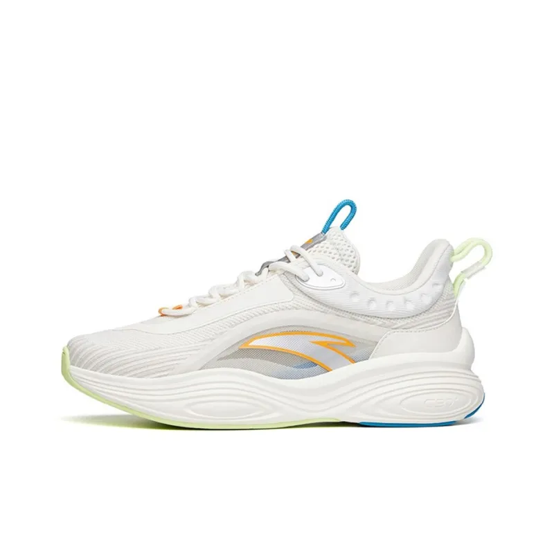 Anta Anti Slip Wear Resistant Low Top Chunky Sneakers Men's Ivory White-0