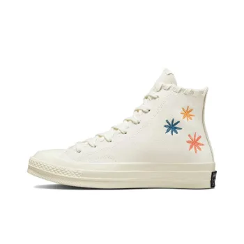 Chuck 70 Women's Converse High 'Embroidered Floral Egret' Women's
