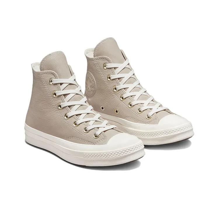 Converse 1970s Chuck 70 Earthy Neutrals Wear-Resistant High-Top Canvas Shoes Unisex Gray-2