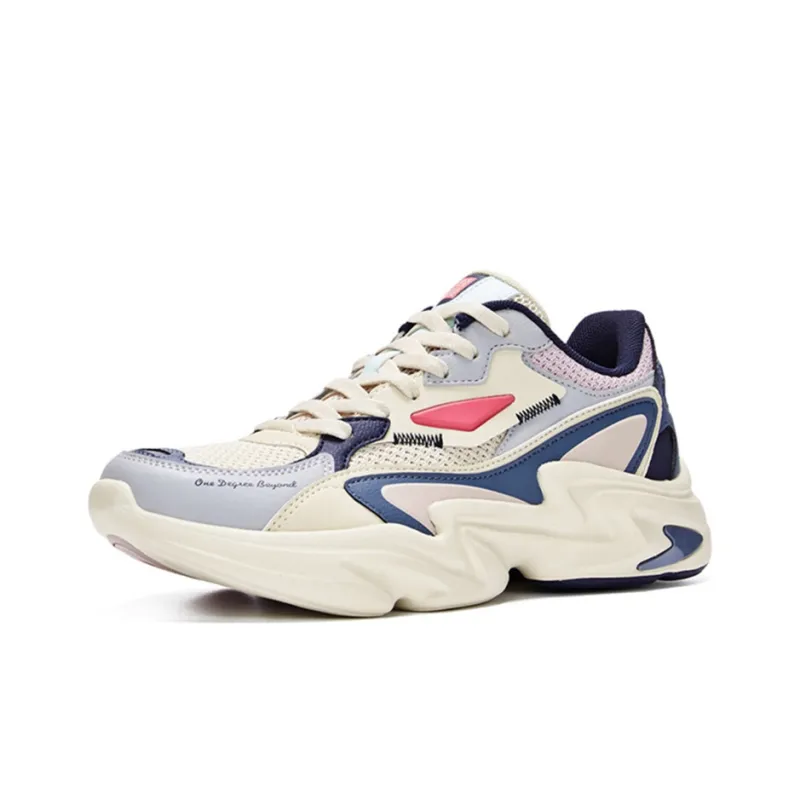 361° Spirit Eye 1.0 Low-Top Chunky Sneakers Women's White Blue-2