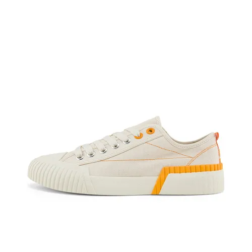 Kappa Canvas Shoes Unisex Low-Top Heron Feather White/Beige/Yellow