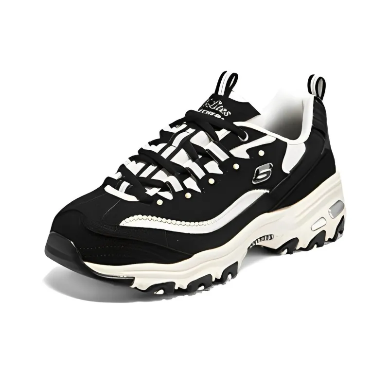 Skechers D'LITES 'White Black' Women's-2