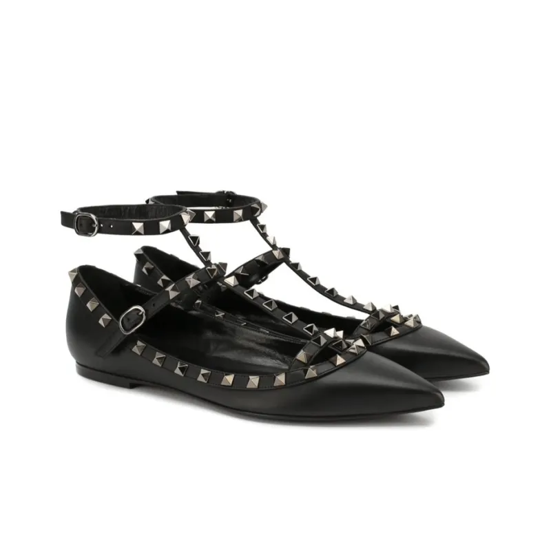 Valentino Flat Shoes Women's Black-2