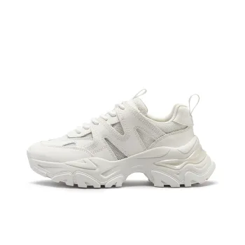 ZSAZSAZSU Chunky Sneakers Women's Low-Top White/Purple