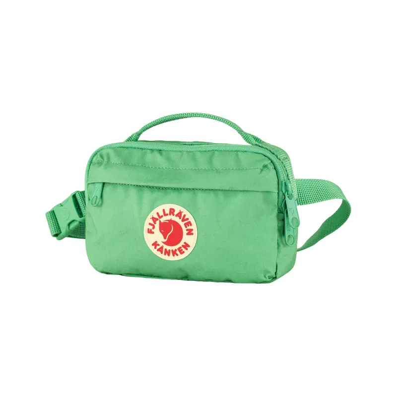 Fjallraven Kanken Nylon Shoulder Bag, Crossbody Bag, Fanny Pack Regular Unisex Round Leaf Mint Green-1