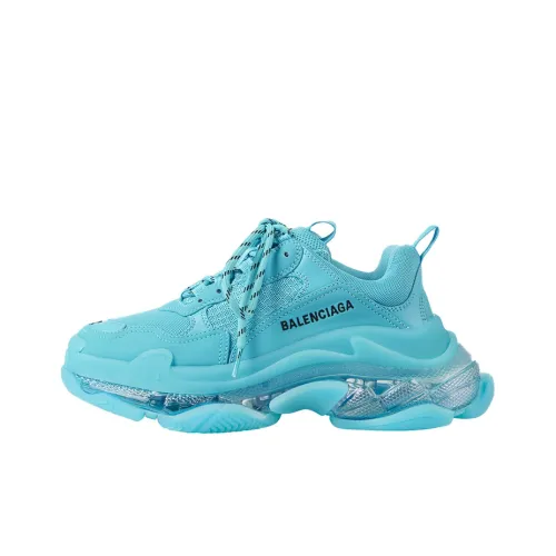 Balenciaga Triple S Clear Sole Turquoise Women's