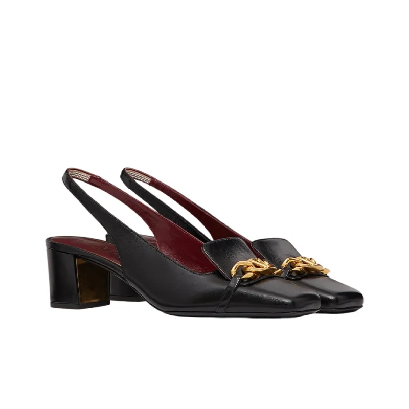 Valentino Vlogo Chain Women's Casual Shoes Women's Black-2
