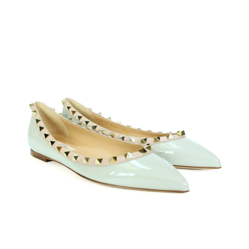 Valentino Flat Shoes Women's The Lake Is Green-2