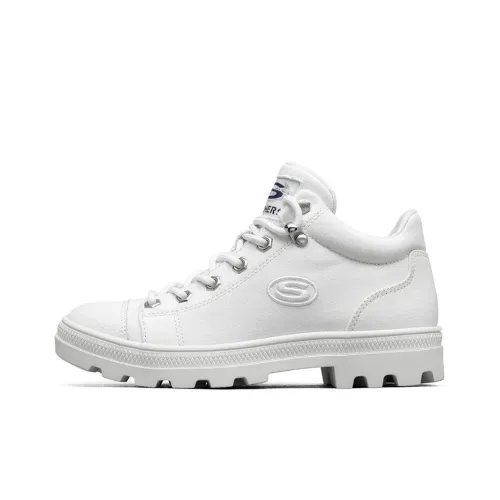 Jeremy Ville X x Skechers Roadies Wear-Resistant Mid-Top Canvas Shoes Women's White