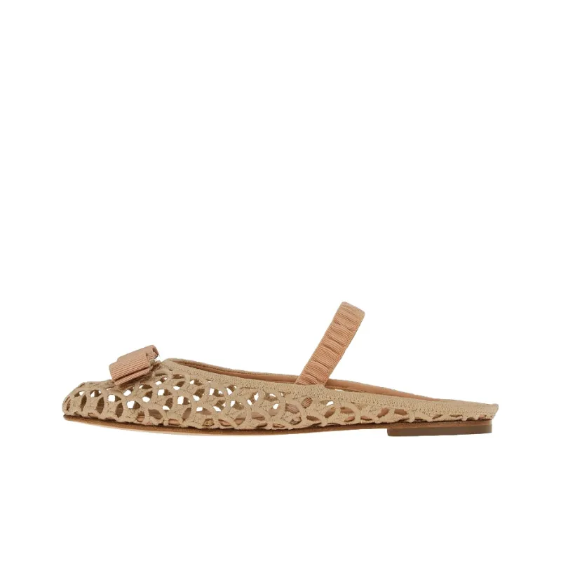 FERRAGAMO Vara Flat Shoes Women's Pink-0