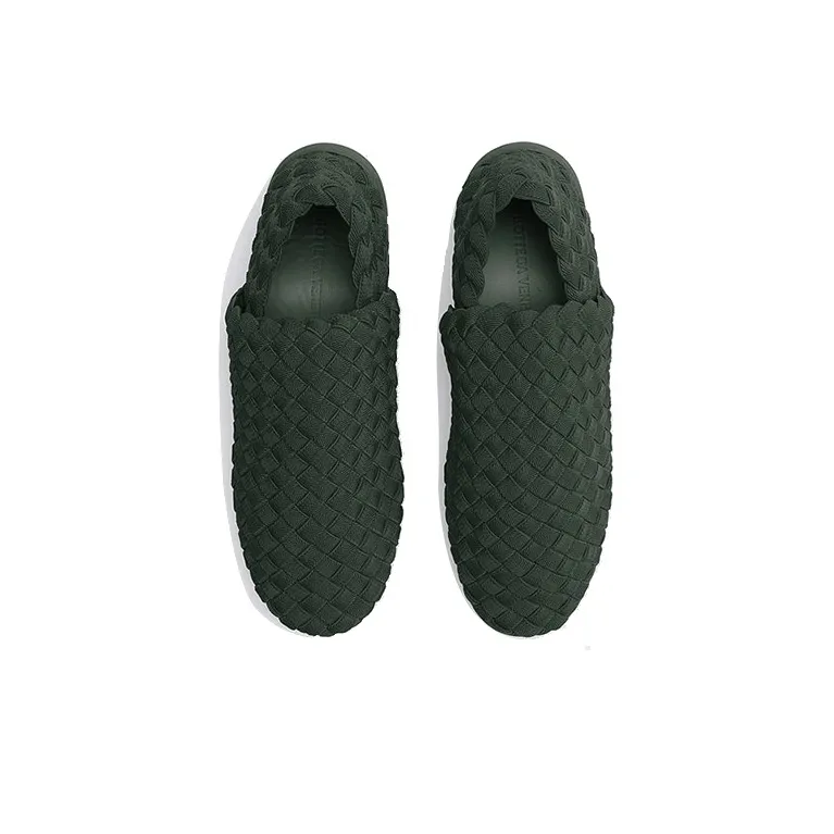 Bottega Veneta Plat Casual Single Shoes Women's Green-2