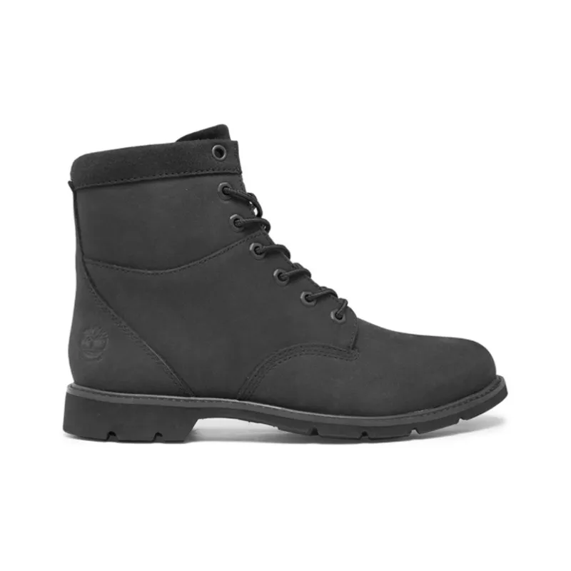 Timberland Campton Waterproof 6 Inch Wide Fit Boot 'Black Nubuck' Women's-1