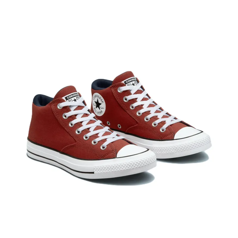 Converse Malden Street Slip-Resistant Breathable Coverage Mid-Top Canvas Shoes Unisex Red White Black Blue-2