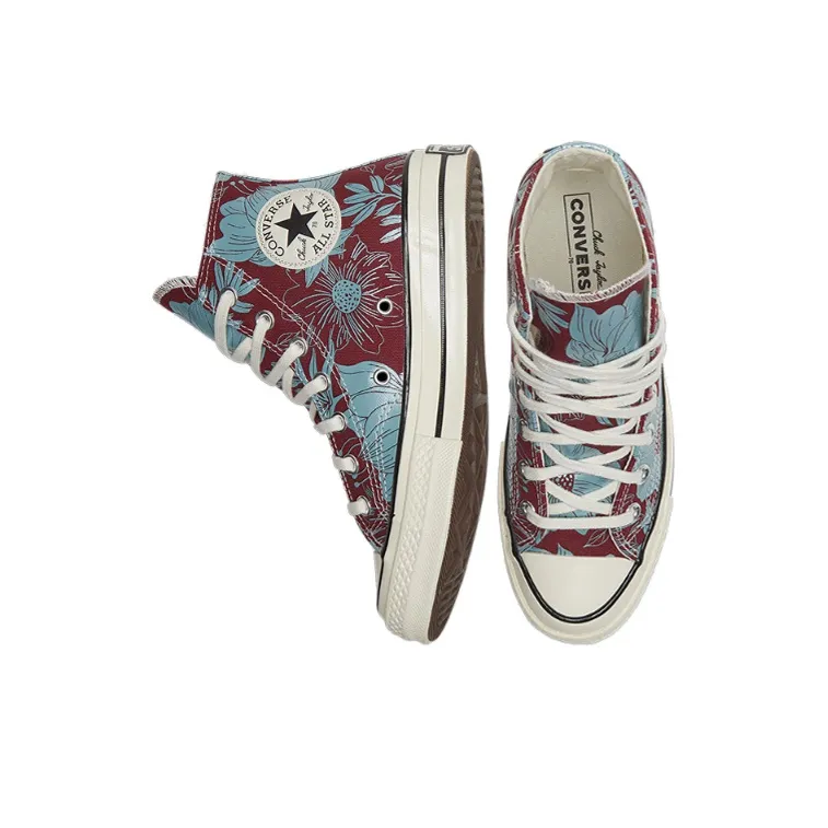 Converse Chuck Taylor All Star 1970s Red Blue Floral Sneakers 'Red Blue' Women's-3