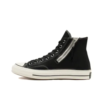 Chuck 70 Converse Side Zip High 'Black Egret'