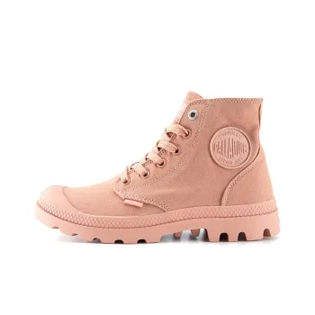 Palladium Mono Chrome Anti-Slip And Wear-Resistant Breathable High-Top Canvas Shoes Unisex Clay Red
