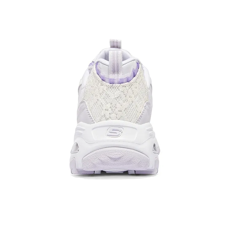 Skechers D'Lites 1.0 'White Purple' Women's-4