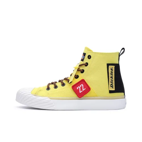 Dickies Canvas Shoes Unisex High-Top Yellow