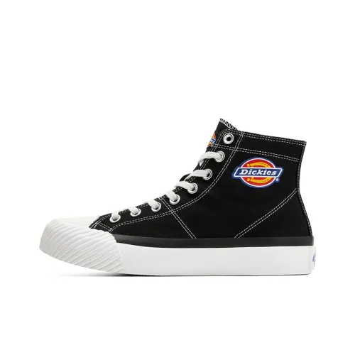 Dickies Canvas Shoes Unisex High-Top Black/White