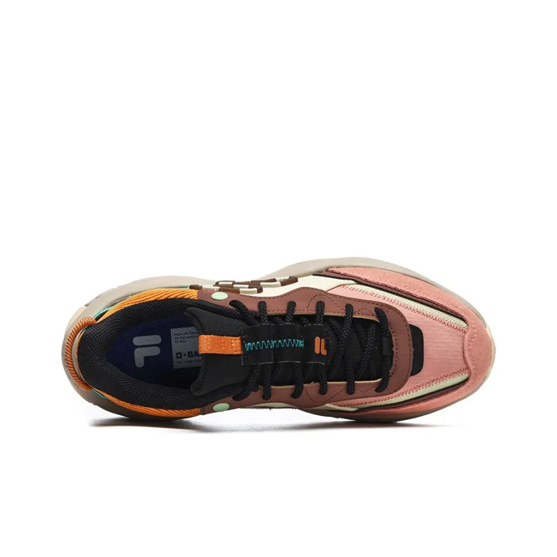 FILA FUSION Cheese Sneakers 'Brown Pink' Women's-2