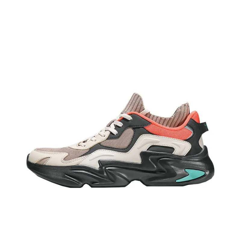 361° Chunky Sneakers Men Low-Top Linen Gray-0