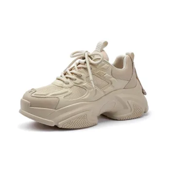 PACO GIL Chunky Sneakers Women's Low Top Beige Apricot