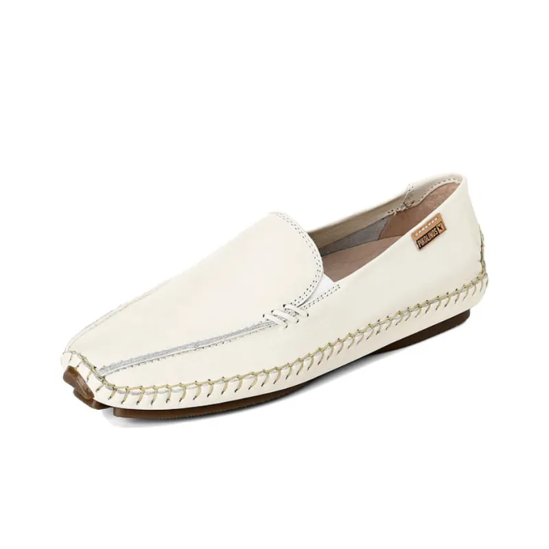 PIKOLINOS Women's Casual Shoes Women's Low Top Coconut Milk White/Amber-0
