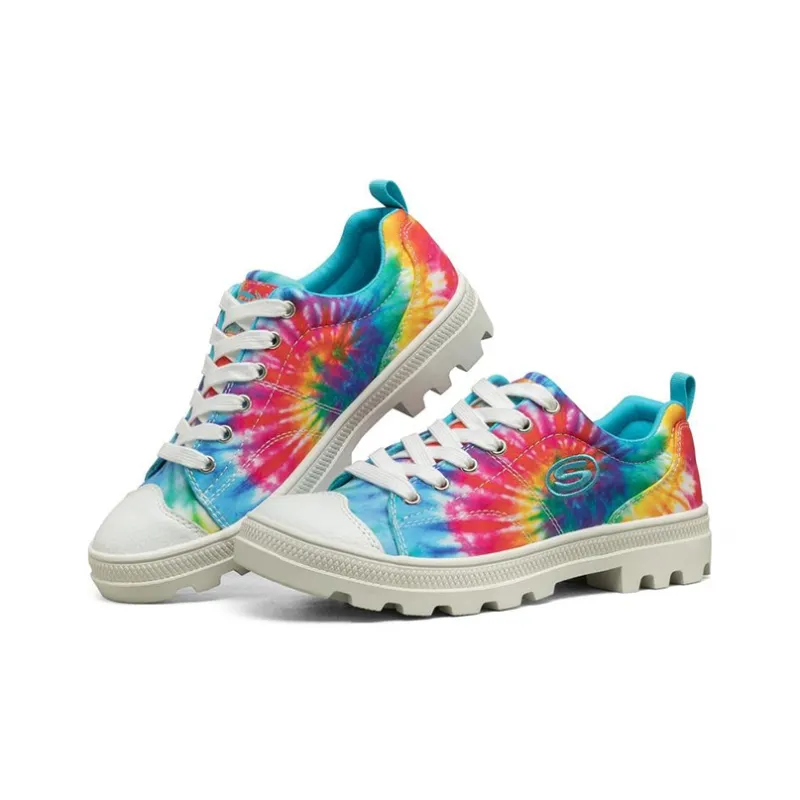 Skechers Roadies Anti Slip Wear Resistant Low Top Canvas Shoes Women's Multicolor-2