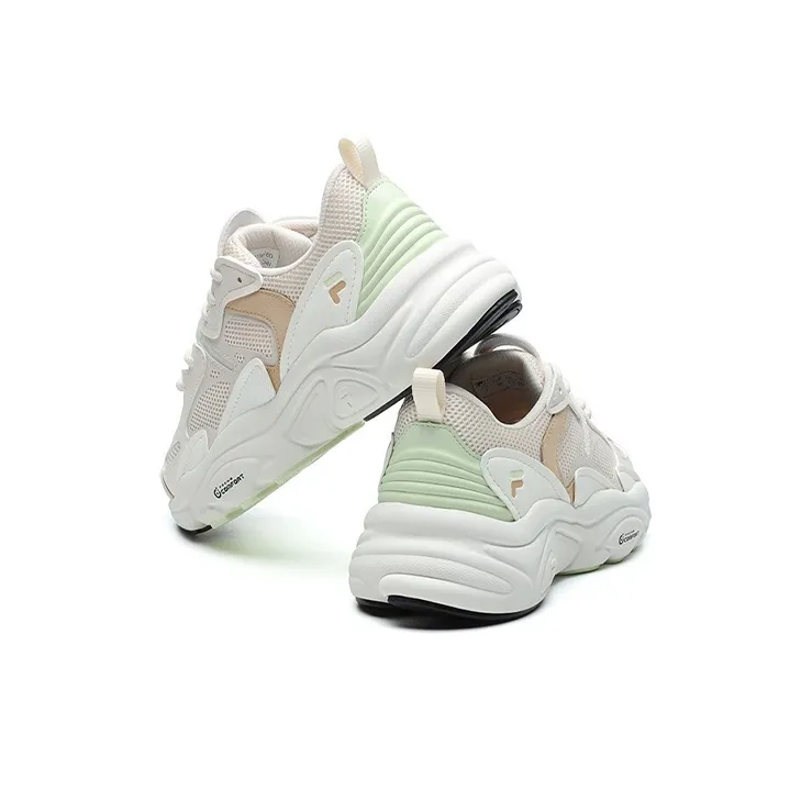FILA Mars 2 Low Top Daddy Shoes For White/Pink Women's-4