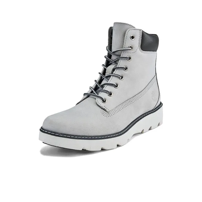 Timberland Keeley Field 6 Inch Wide Fit Boots 'Light Grey' Women's-3