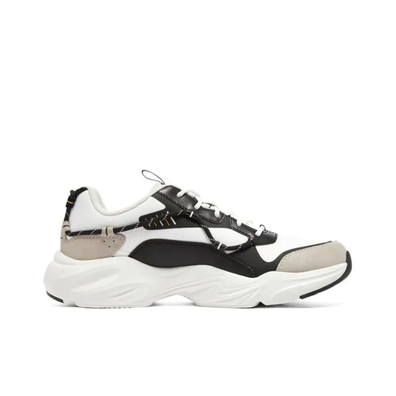 Skechers Stamina Airy Chunky Sneakers Men Low Top Black/White/Gray-1