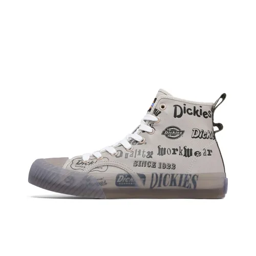 Dickies Canvas Shoes Men High-Top Khaki