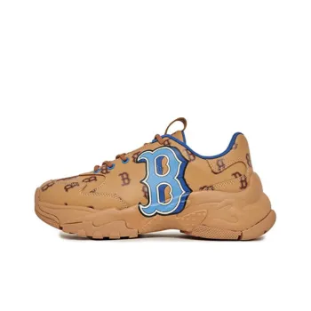 MLB Big Ball Chunky Chunky Sneakers Unisex Low Top Brown/Blue