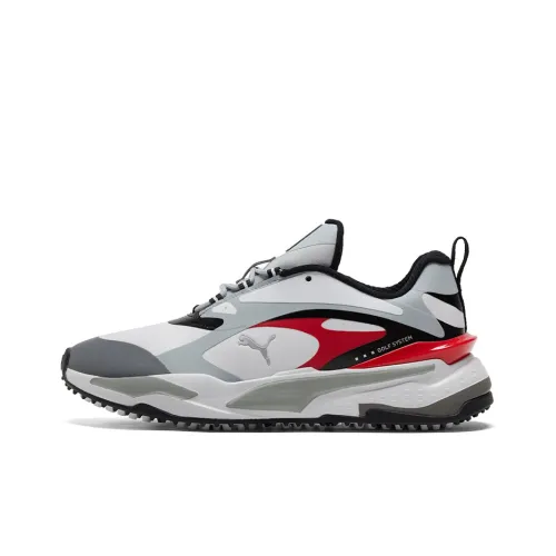 PUMA RS-Fast Golf Shoes Unisex Mid-Top Gray/White/Red