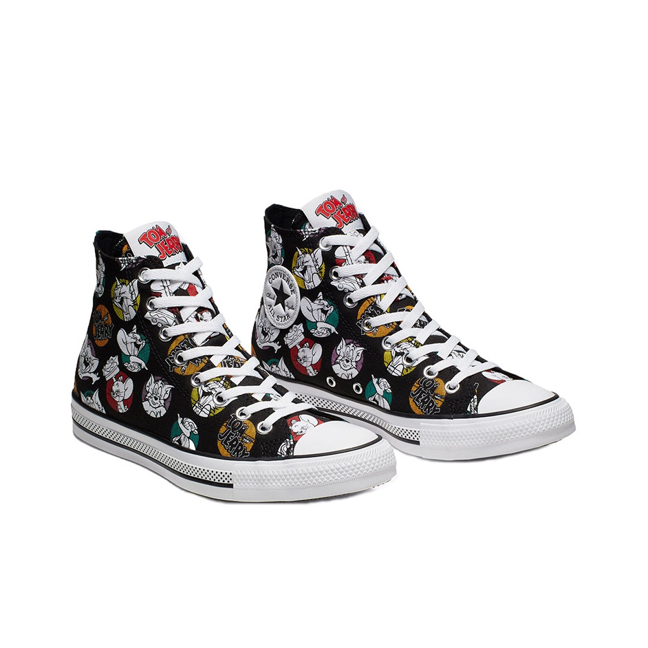 Converse Chuck Taylor All Star Hi Tom and Jerry Black POIZON