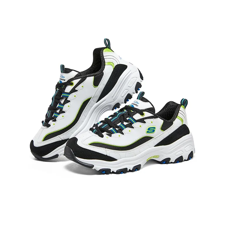 Skechers D'Lites 1.0 'White Black Multicolor' Women's-3