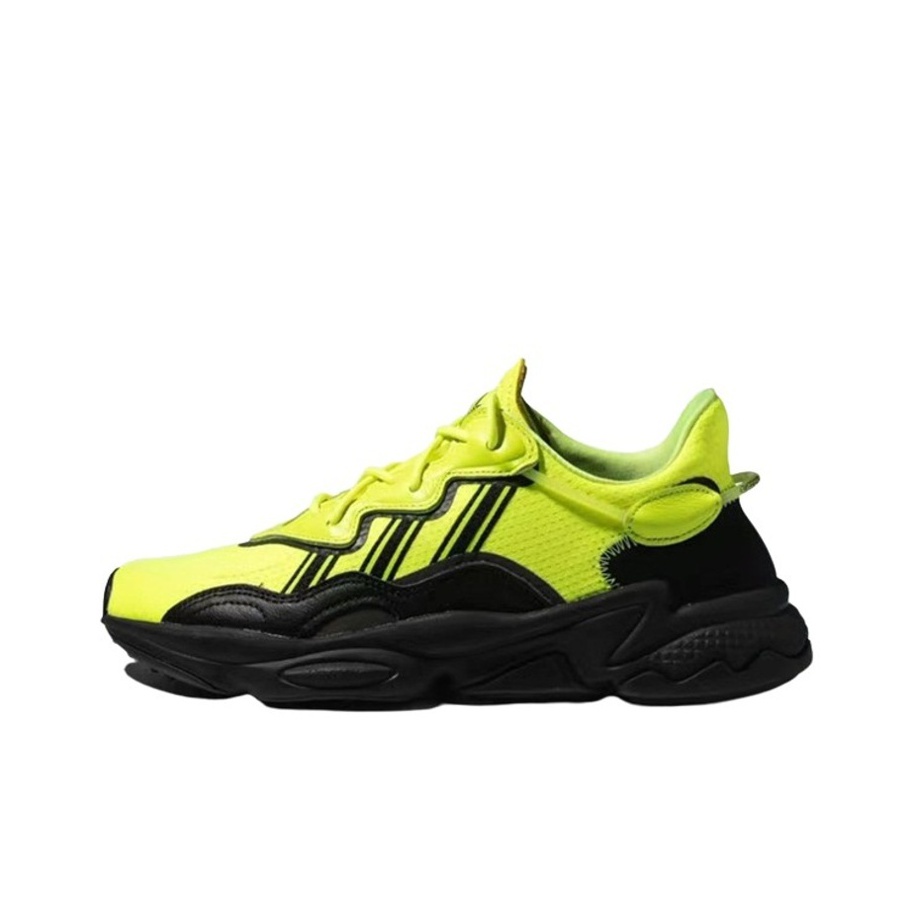 Adidas Originals Ozweego Chunky Sneakers Unisex Low Top Black Yellow POIZON