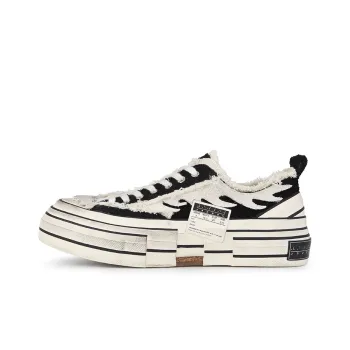 VESSEL G.o.p. Lows White Flame Durable Breathable Low Top Canvas Shoes Unisex White