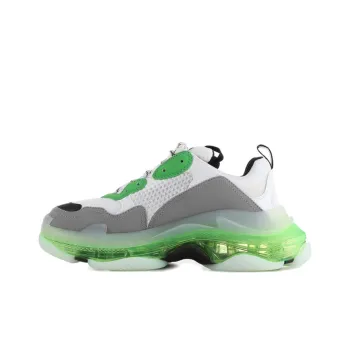 Balenciaga Triple S Clear Sole White Green