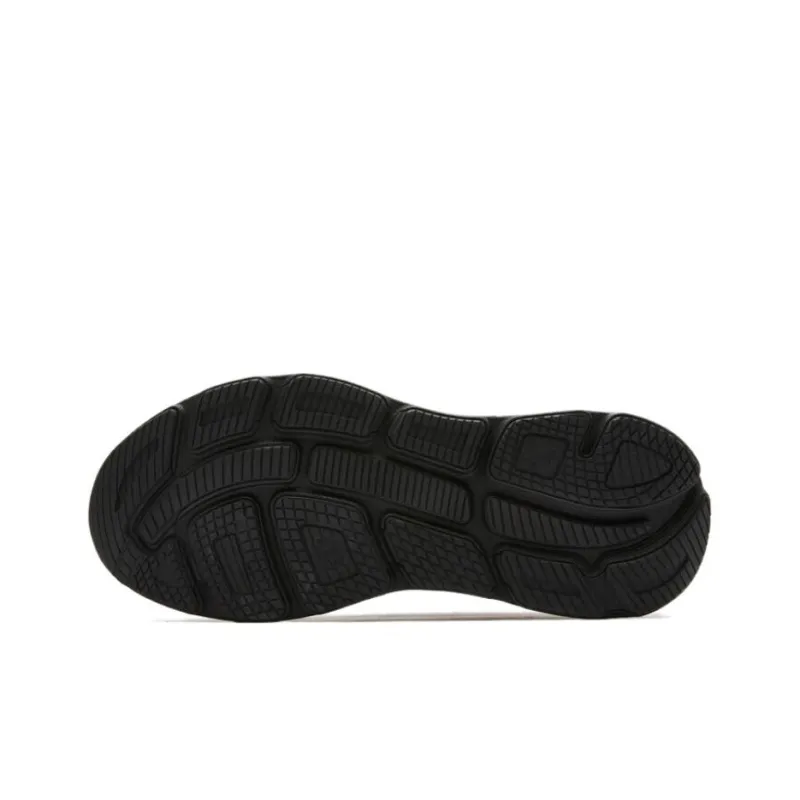 QIAODAN Anti Slip Wear Resistant Low Top Running Shoes Men's Black-4