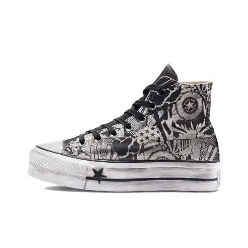 Converse Chuck Taylor All Star Canvas Shoes Women's High-Top Gray/Black